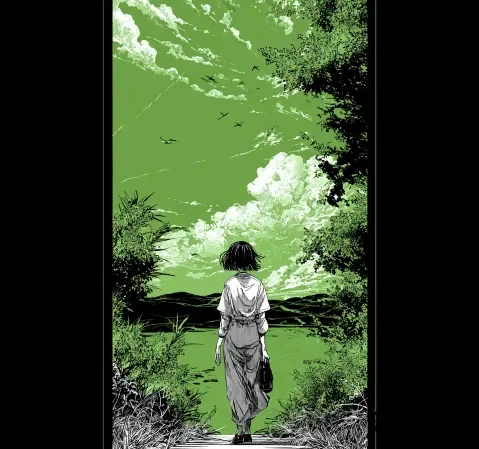 虫虫漫画首页封面墙主视觉，多部漫画封面按网格排列